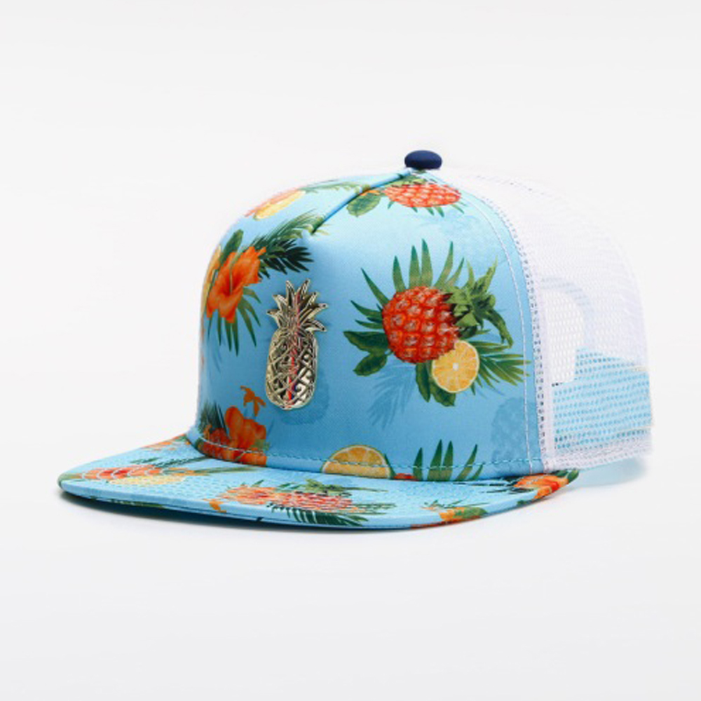 Snapback Hat Flat - Modieuze Versat Hoed Tropisch Fruit Bloemenprint