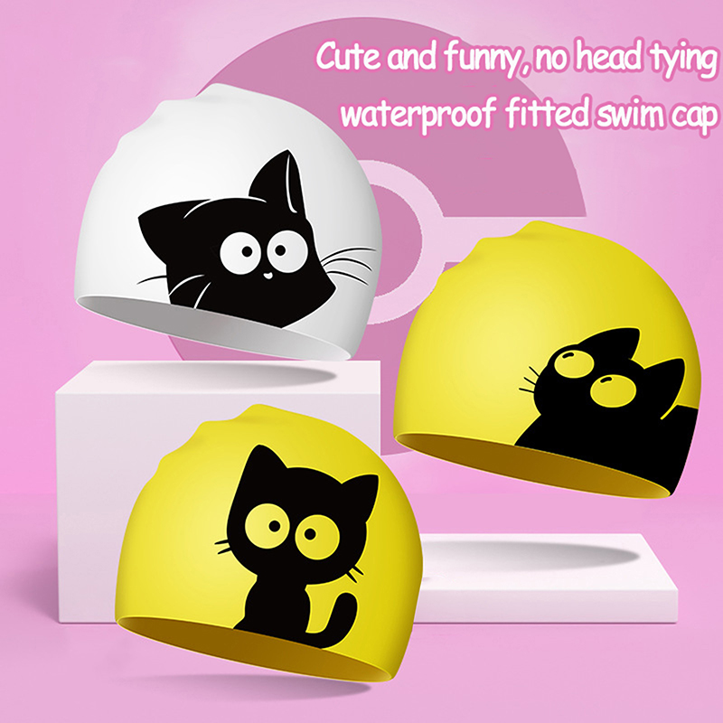 Leuke Kat Badmuts Voor Lang Ha - Swim Hat Silicone recensie en prijs
