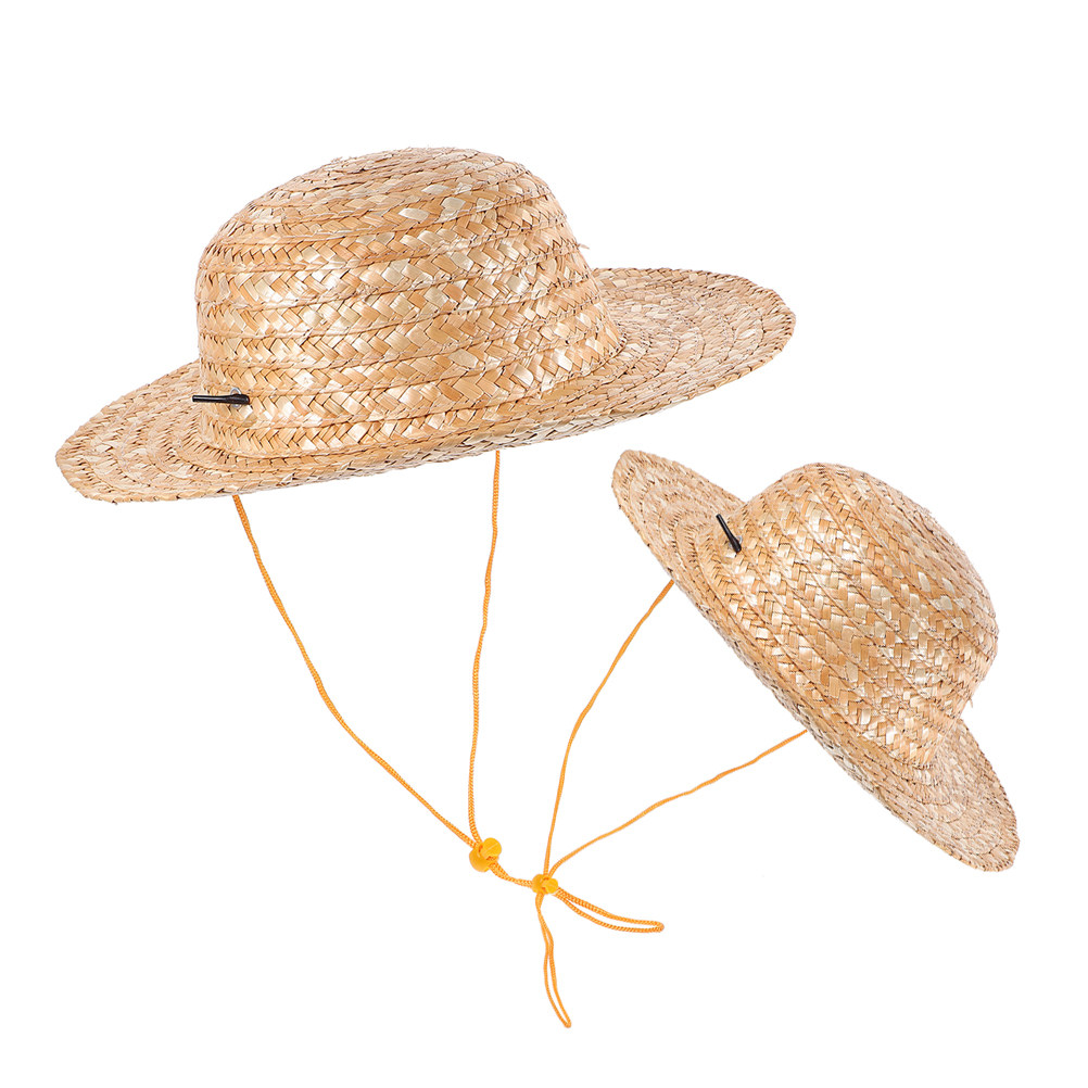 2 stuks kinderstrohoed, natuur - Sun Hat Wide Brim recensie en prijs