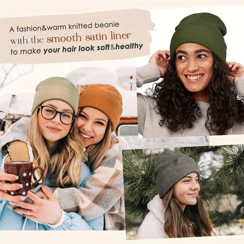 Unisex Satijn Gevoerde Antista - Beanie Cuffed Knit recensie en prijs