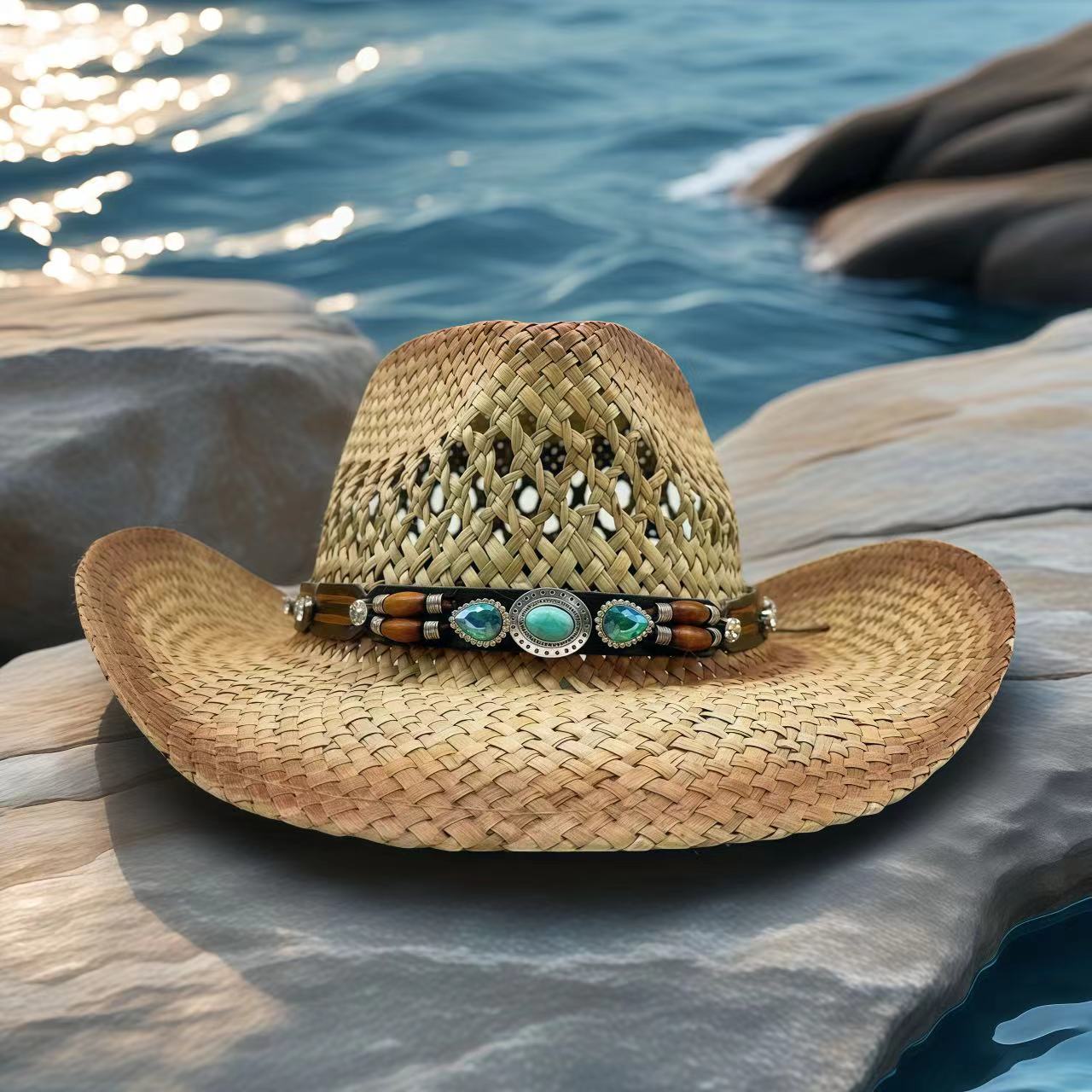 Strass cowboyhoed strozonhoed  - Cowboy Hat Straw recensie en prijs